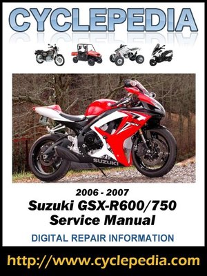 cover image of Suzuki GSX-R600/750 2006-2007 Service Manual